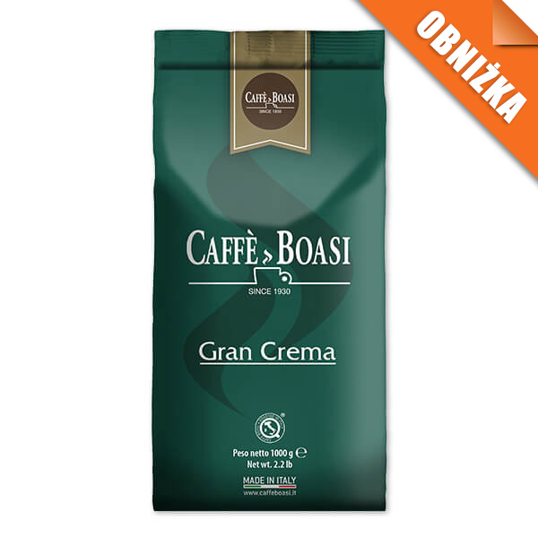 Boasi Gran Crema - włoska kawa ziarnista 1000 g