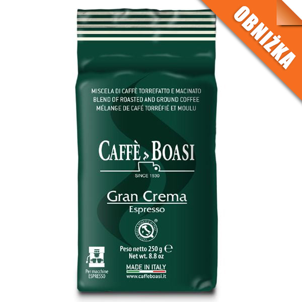 Boasi Gran Crema 250 g - włoska kawa mielona