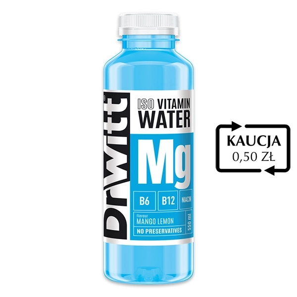DrWitt ISO VITAMIN WATER - mango cytryna MAGNEZ 550 ml