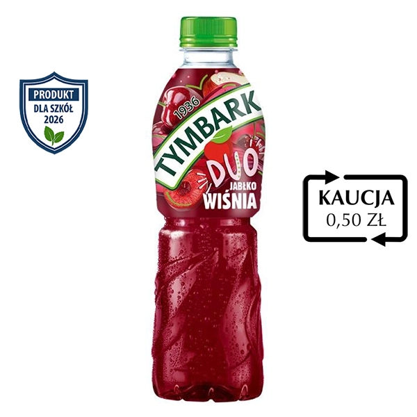 Tymbark ASEPTIC DUO jabłko-wiśnia 500 ml x 12 szt.