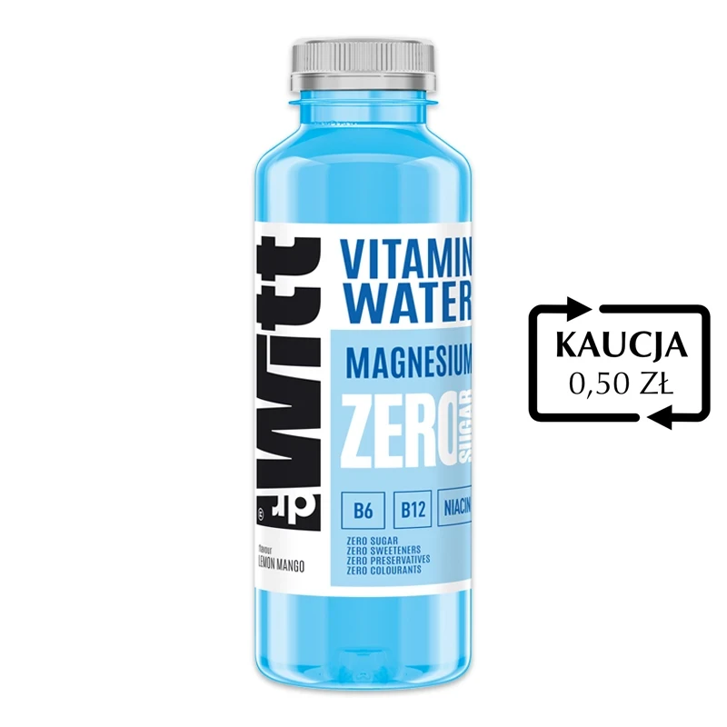 Dr Witt Vitamin Water Zero Magnesium Wave o smaku Cytryna Mango 500ml