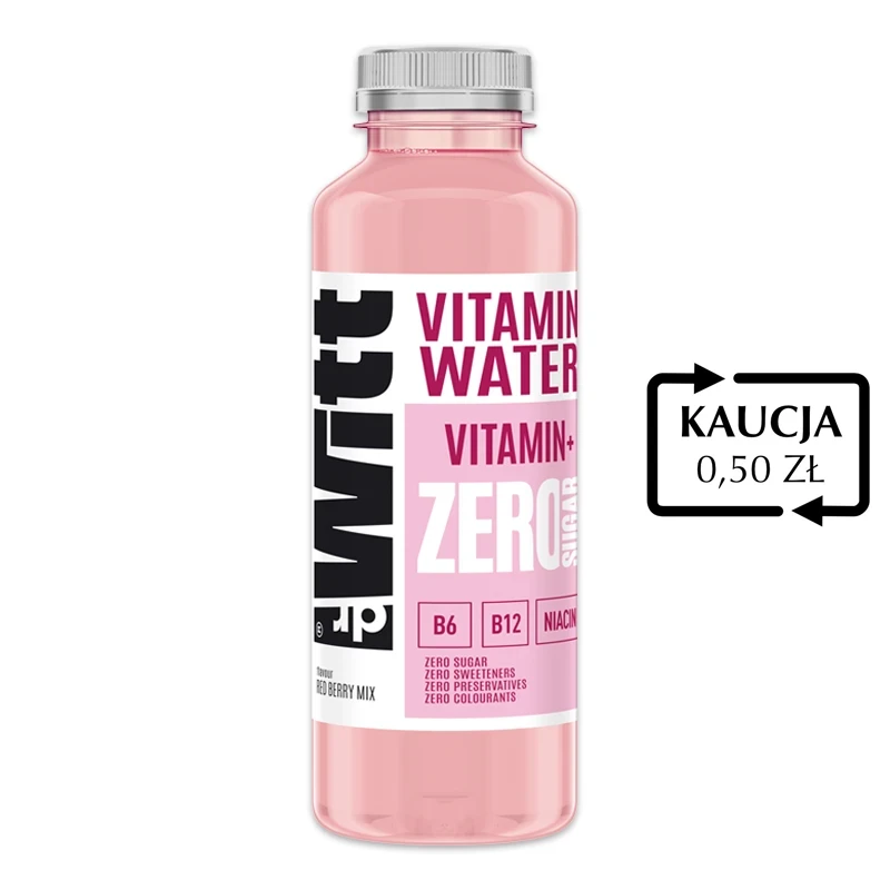 Dr Witt Vitamin Water ZERO JAGODA-CYTRYNA 550 ml x 6 szt.