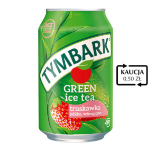 TYMBARK Green Ice Tea TRUSKAWKA 330 ml - puszka
