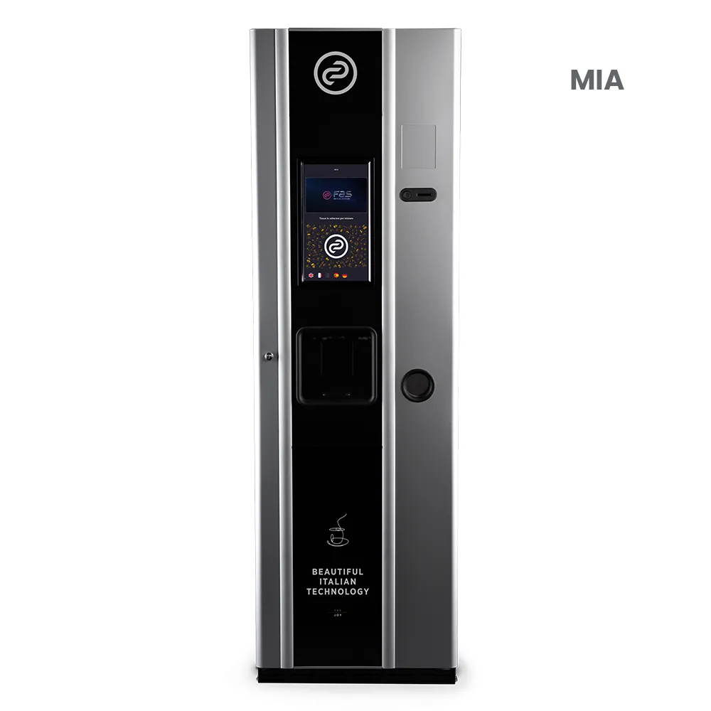 Automat vendingowy FAS Mia - z ekranem 13,3 cala serwujący kawę ziarnistą – oferta B2B Vend24