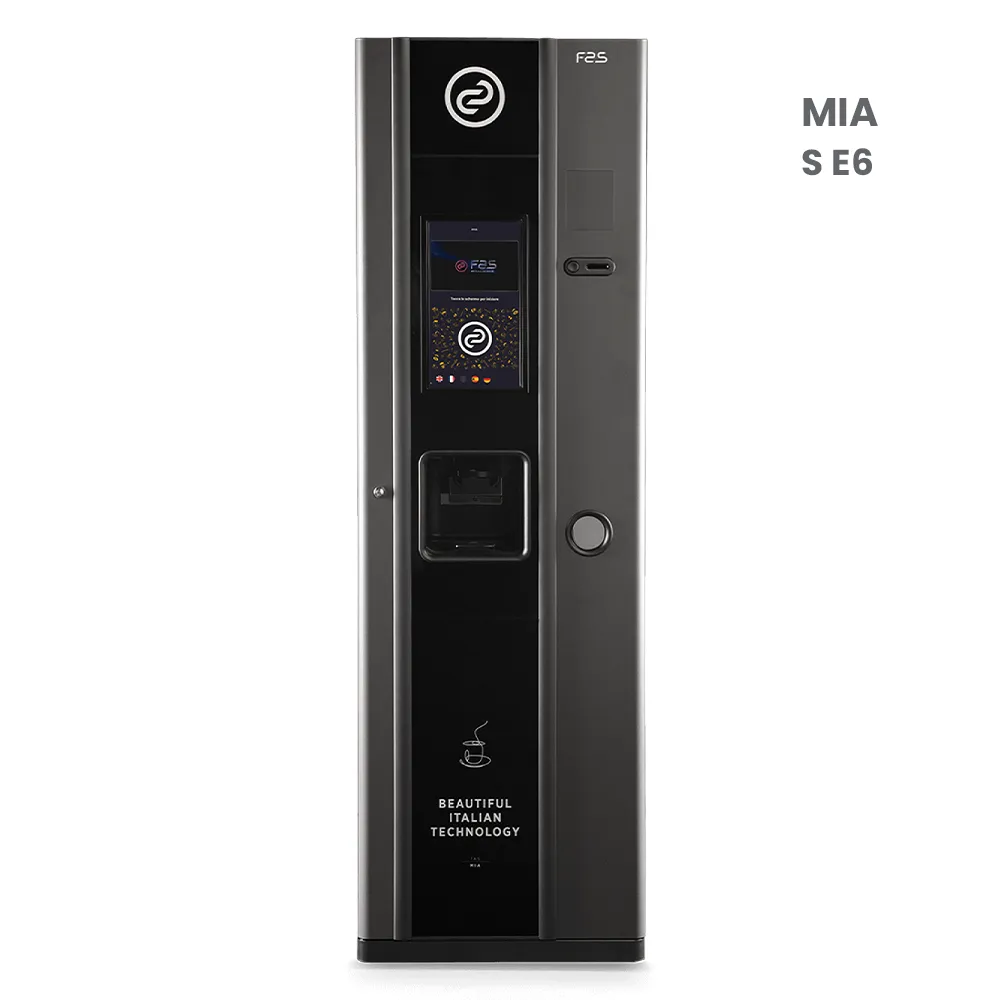 Automat vendingowy FAS Mia S E6 z ekranem 13,3 cala serwujący kawę ziarnistą – oferta B2B Vend24
