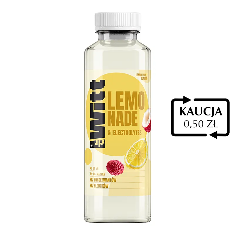 Napój drWitt Lemoniada cytryna-liczi 550 ml do automatów sprzedających typu snack.