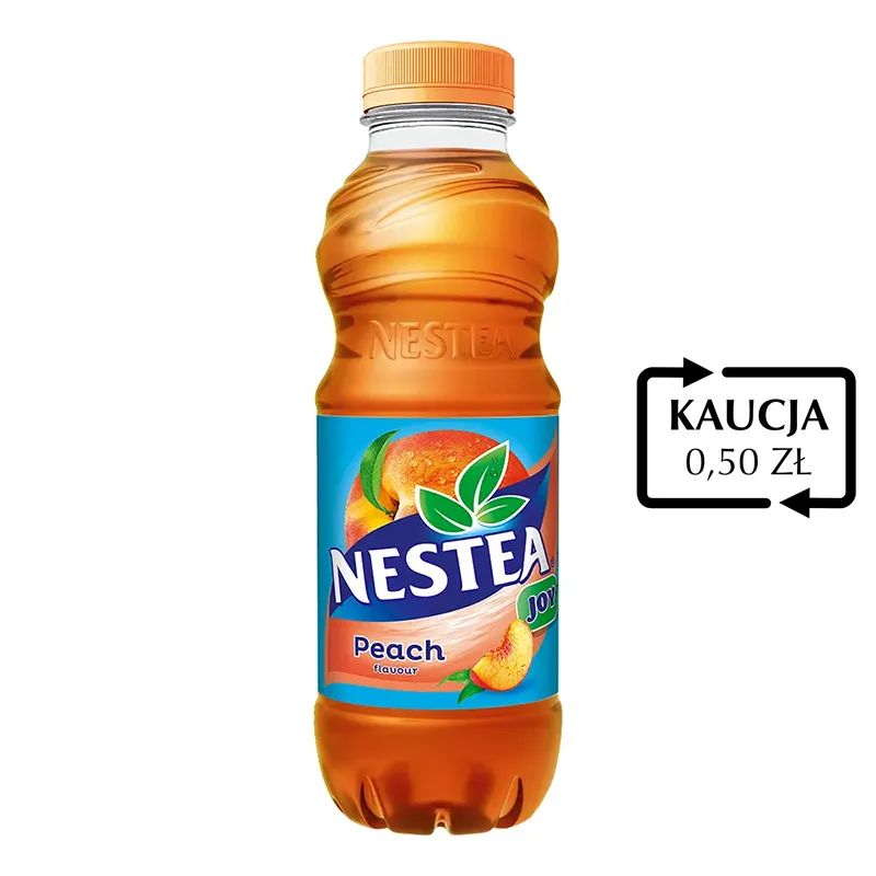 Napój herbaciany Nestea Ice Tea Brzoskwinia 500ml w butelce PET dedykowany do maszyn vendingowych.
