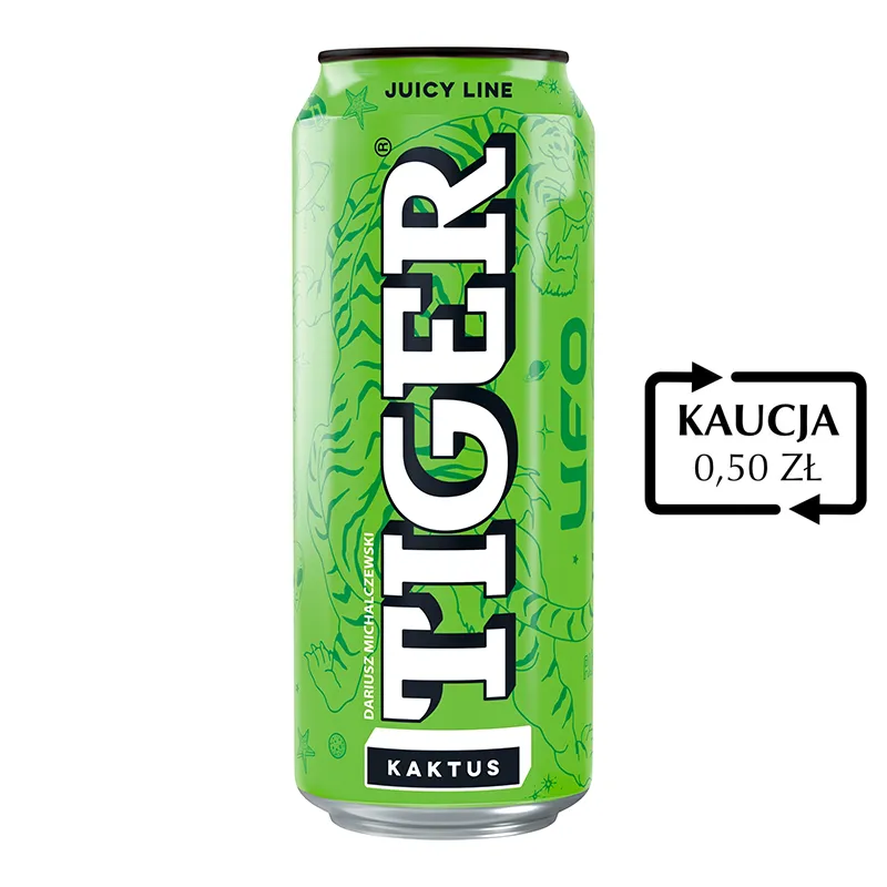 Napój Tiger Kaktus UFO 500ml dopuszczony do sprzedaży w automatach vendingowych po 2024 roku.