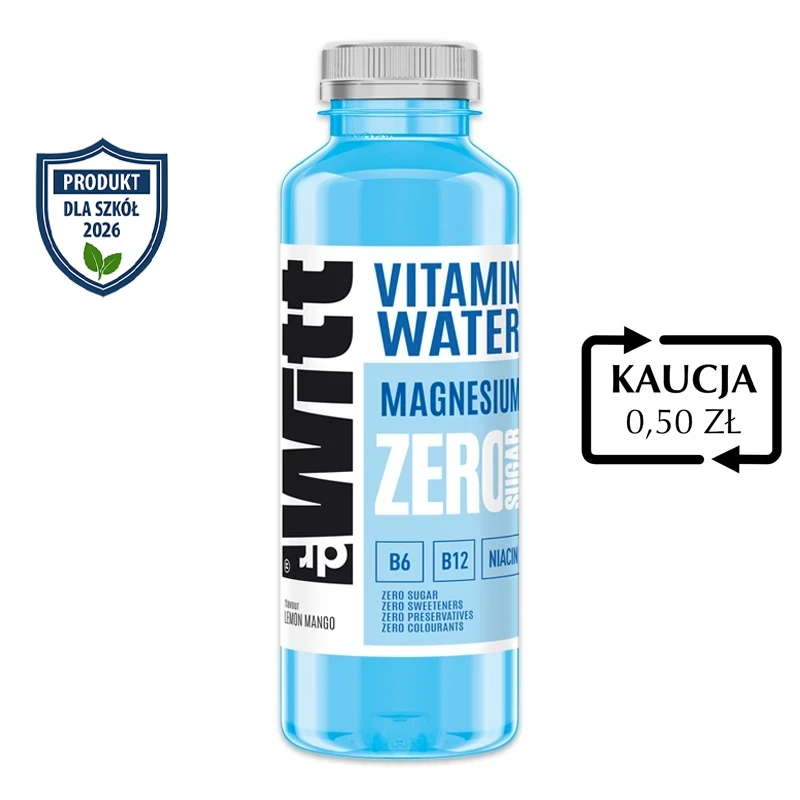 Dr Witt Vitamin Water Zero Magnesium Wave o smaku cytryna i mango 500 ml
