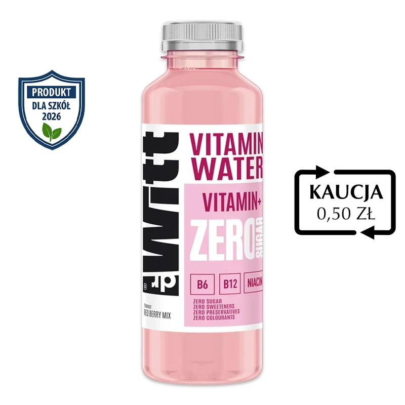 Dr Witt Vitamin Water Zero Vitamin+ o smaku jagody i cytryny 550 ml